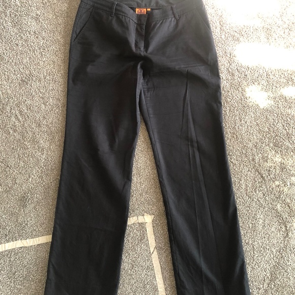 SOLD! Tory Burch black straight leg pants size 12 - Picture 1 of 6